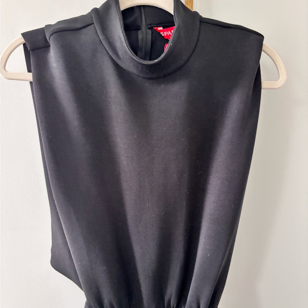 SPANX air essential Black Mock Neck Sleeveless jumpsuit